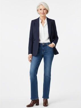 Judy Blue Mid-Blue Straight Leg Jeans